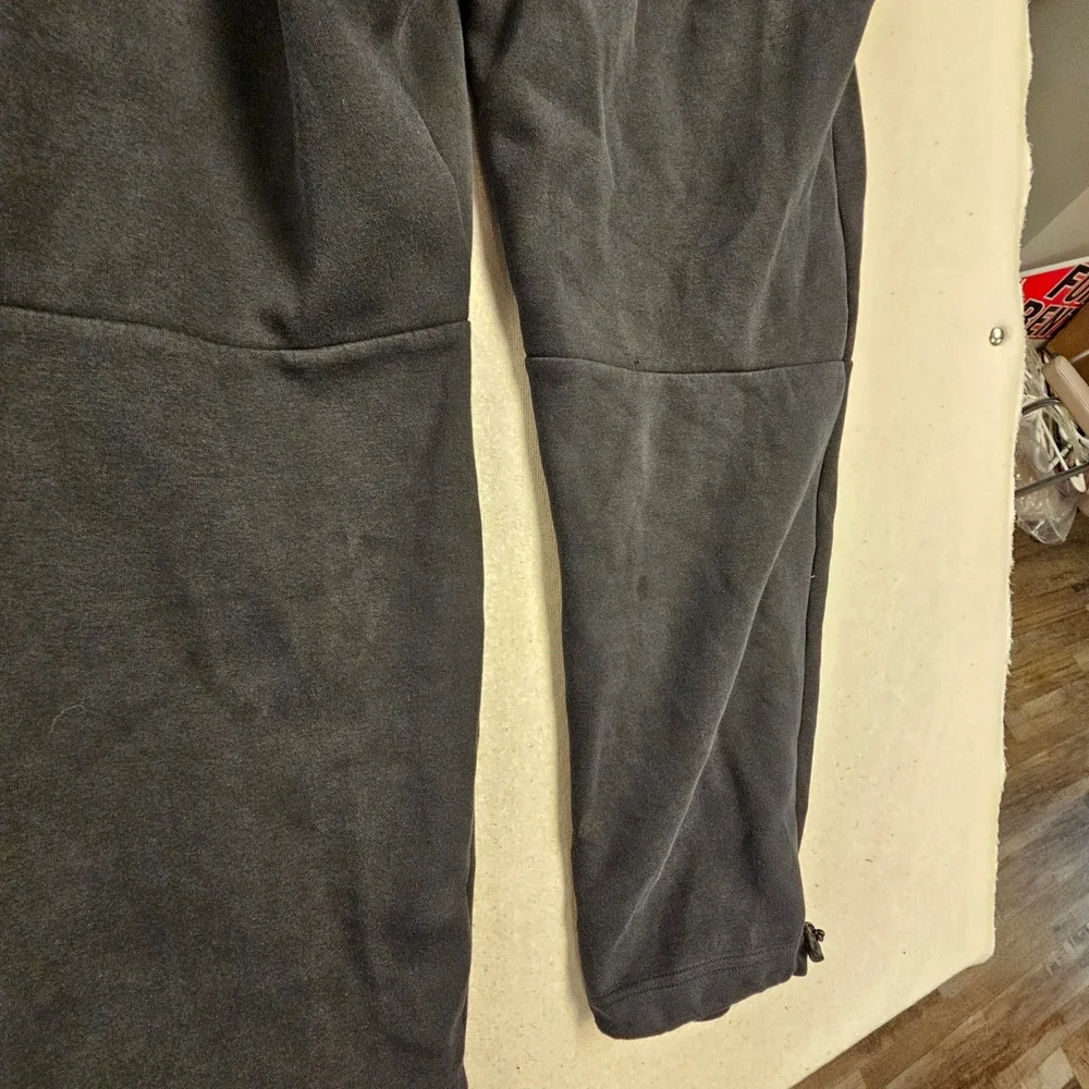 Nike Tech Fleece Joggers Mens Large Black Sweatpants Bungee Hem Zip Pocket
